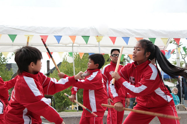 Filipino Stick Fighting class this morning!  Starting in September, Be  Ryong will offer Filipino stick fighting classes on Saturdays at 9am twice  a month. This is what we were working on