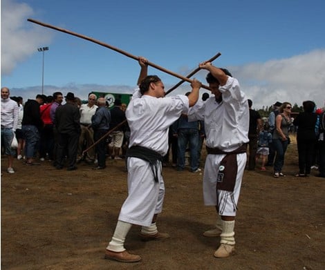 Stick fighting competition in Trinidad