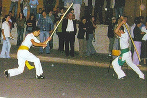 Filipino Stick Fighting class this morning!  Starting in September, Be  Ryong will offer Filipino stick fighting classes on Saturdays at 9am twice  a month. This is what we were working on